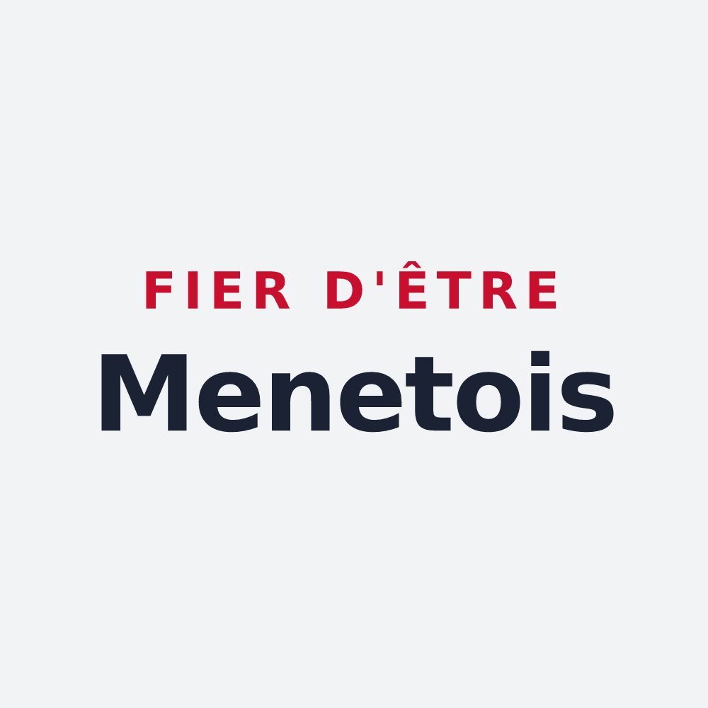 Poster « Fier d'être Menetois » — design pour Menet