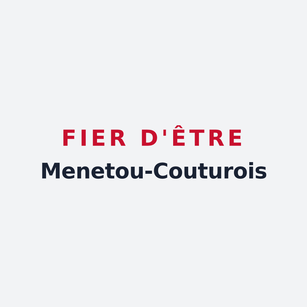 Poster « Fier d'être Menetou-Couturois » — design pour Menetou-Couture