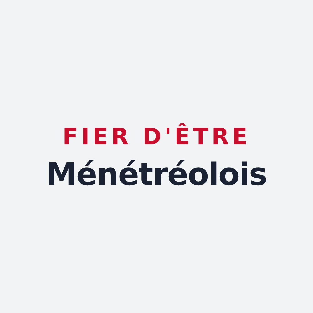 Poster « Fier d'être Ménétréolois » — design pour Ménétréols-sous-Vatan