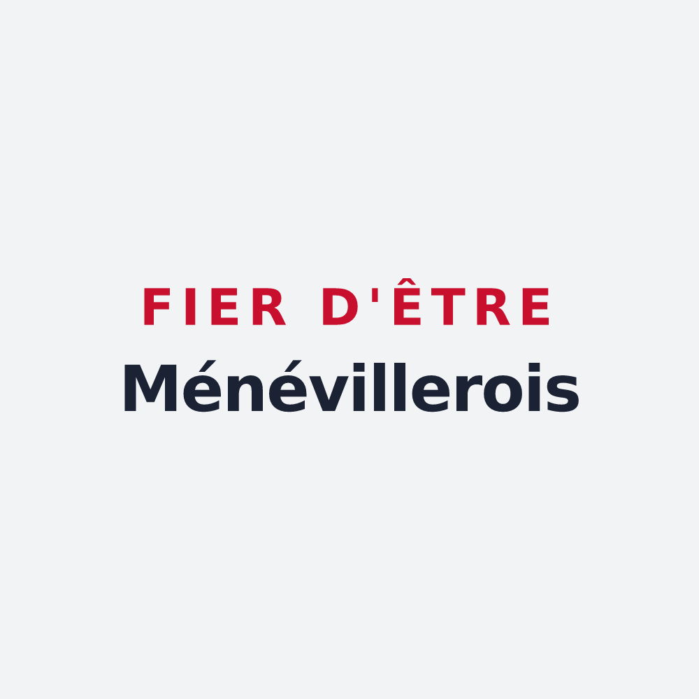 Poster « Fier d'être Ménévillerois » — design pour Ménévillers