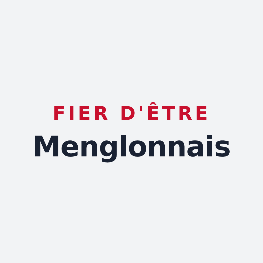 Poster « Fier d'être Menglonnais » — design pour Menglon