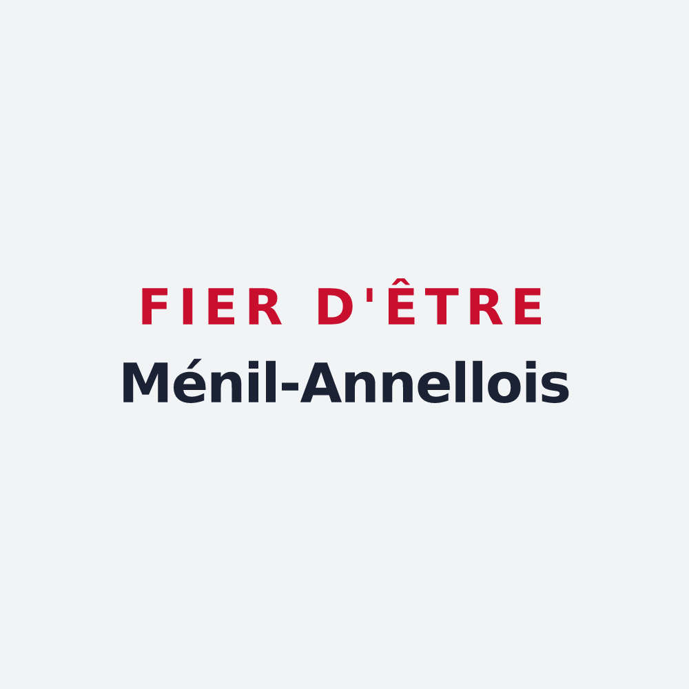 Poster « Fier d'être Ménil-Annellois » — design pour Ménil-Annelles