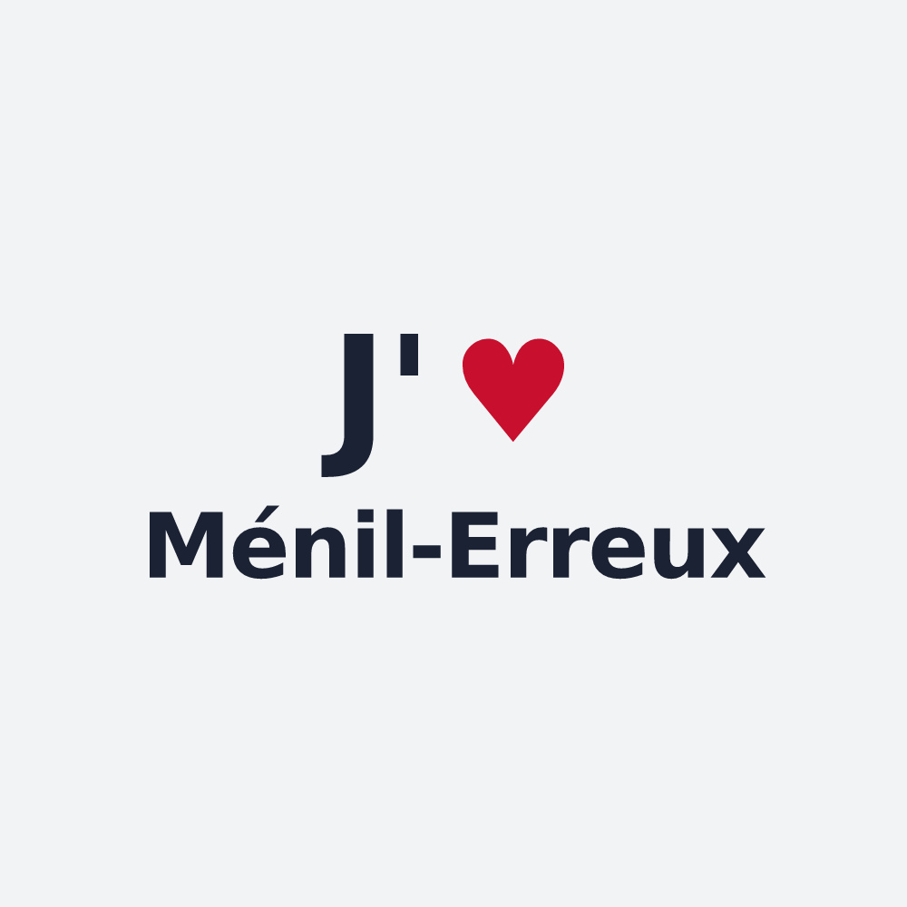 Poster personnalisé Ménil-Erreux — design J'aime Ménil-Erreux