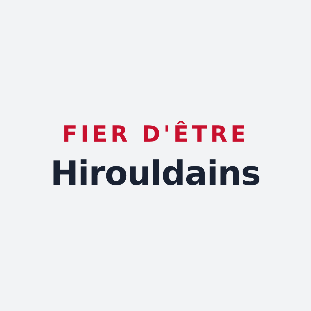 Poster « Fier d'être Hirouldains » — design pour Ménil-Erreux