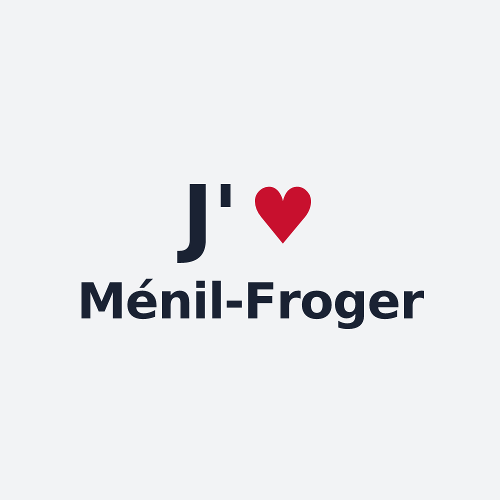 Poster personnalisé Ménil-Froger — design J'aime Ménil-Froger