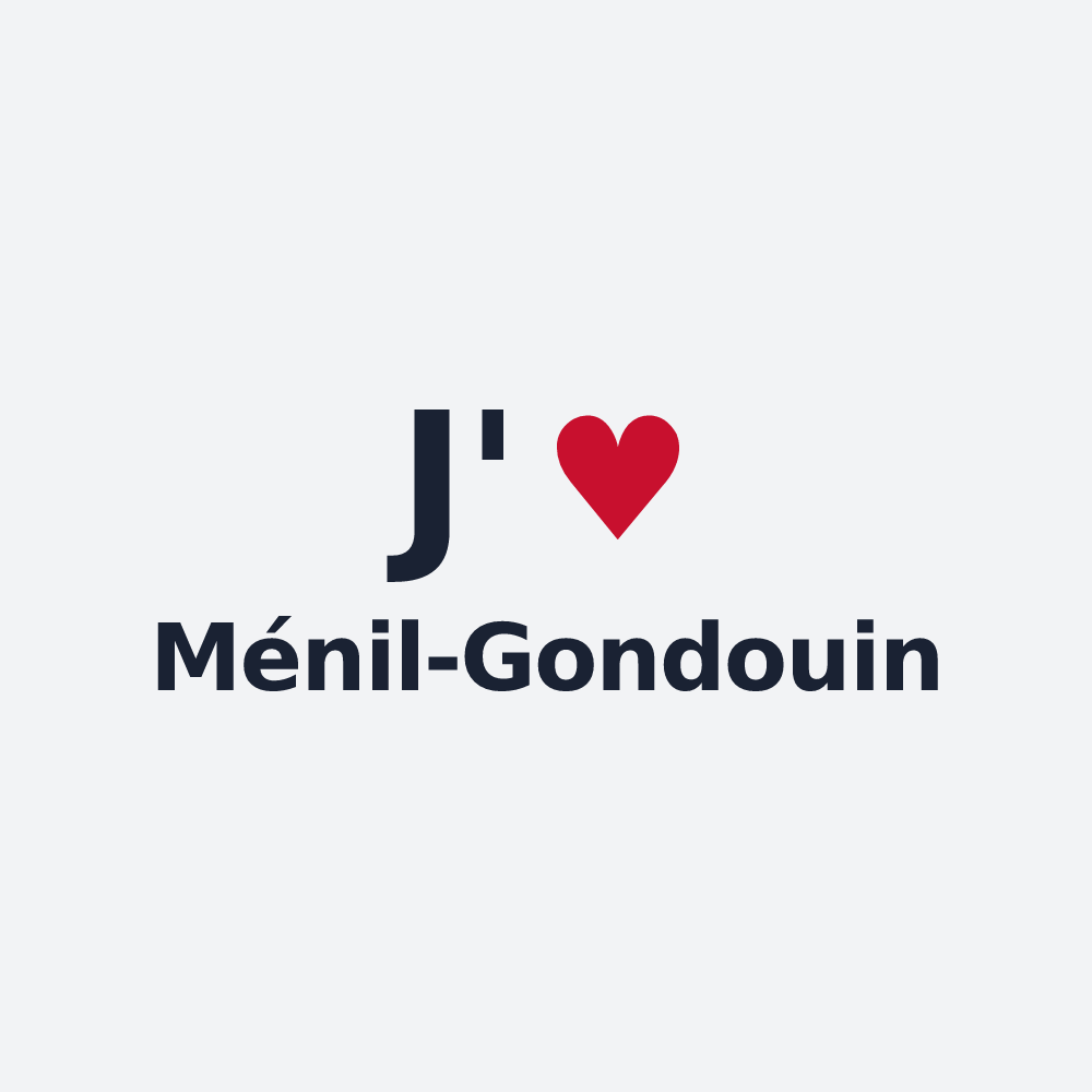 Poster personnalisé Ménil-Gondouin — design J'aime Ménil-Gondouin