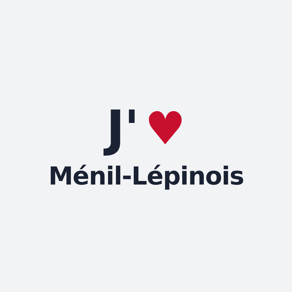 Poster personnalisé Ménil-Lépinois — design J'aime Ménil-Lépinois