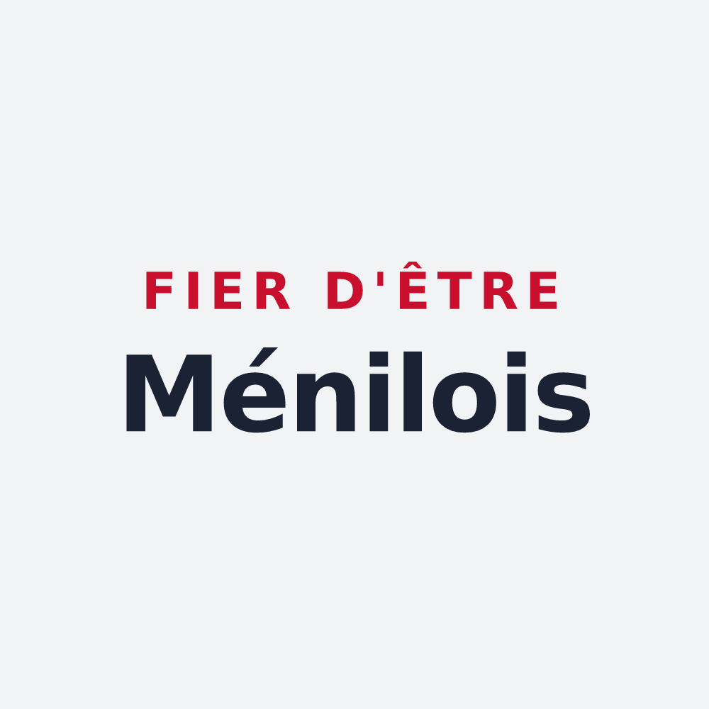 Poster « Fier d'être Ménilois » — design pour Ménil