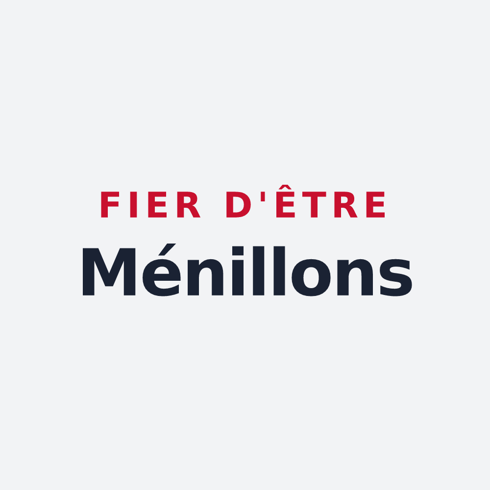 Poster « Fier d'être Ménillons » — design pour Ménilles