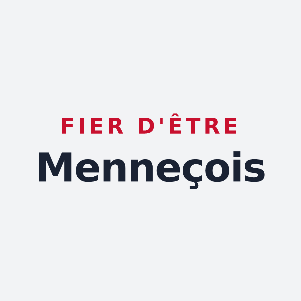 Poster « Fier d'être Menneçois » — design pour Mennecy
