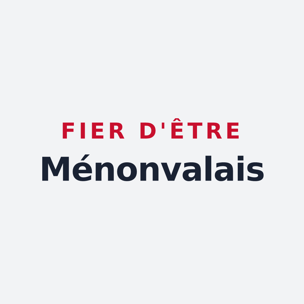 Poster « Fier d'être Ménonvalais » — design pour Ménonval