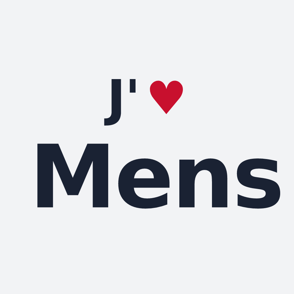 Poster personnalisé Mens — design J'aime Mens