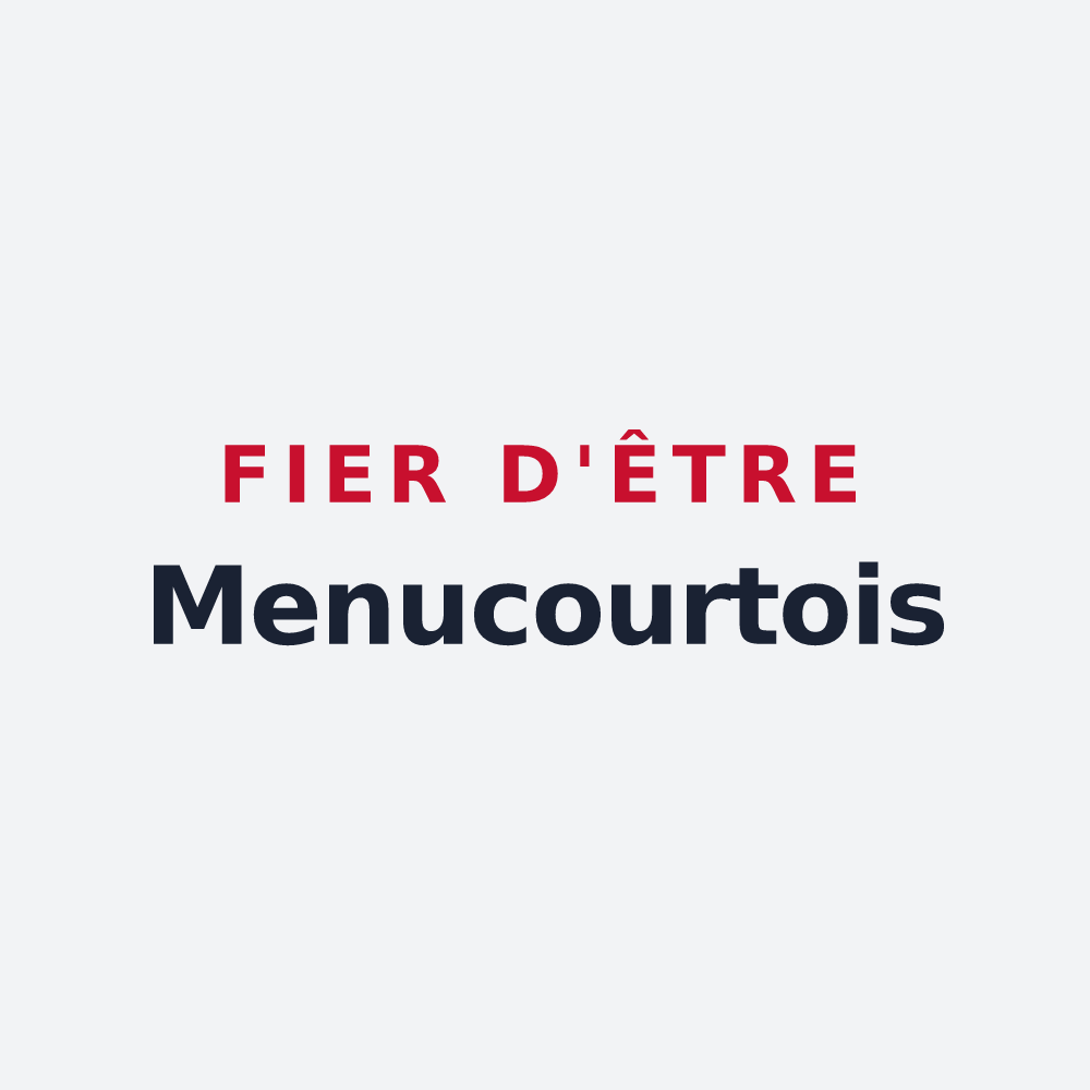 Poster « Fier d'être Menucourtois » — design pour Menucourt
