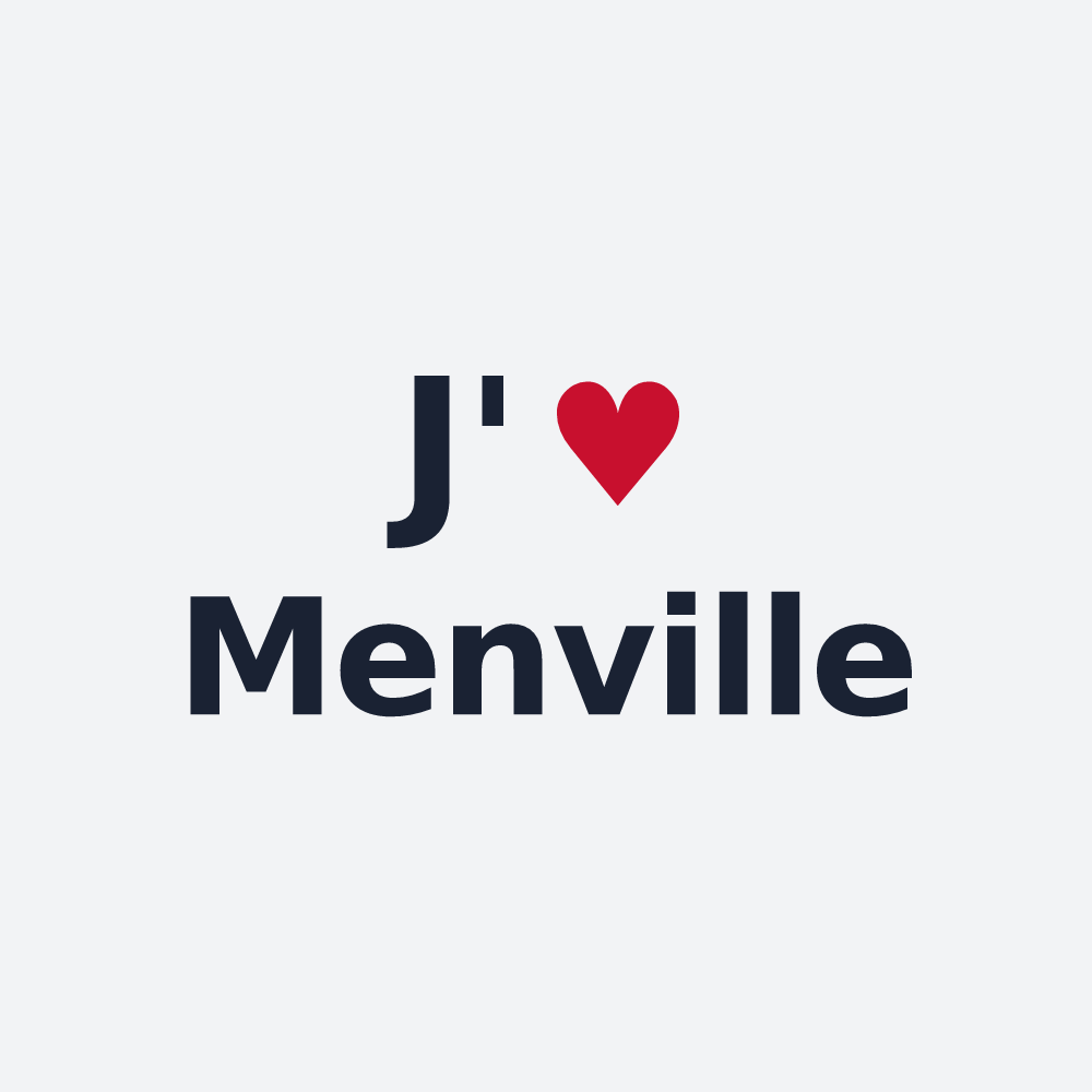 Poster personnalisé Menville — design J'aime Menville