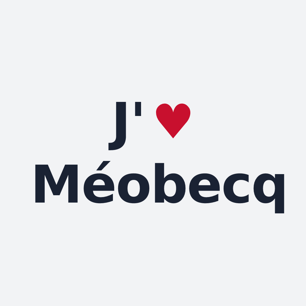 Poster personnalisé Méobecq — design J'aime Méobecq