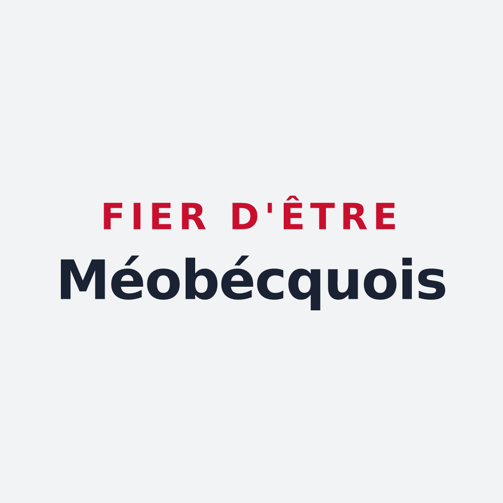 Poster « Fier d'être Méobécquois » — design pour Méobecq