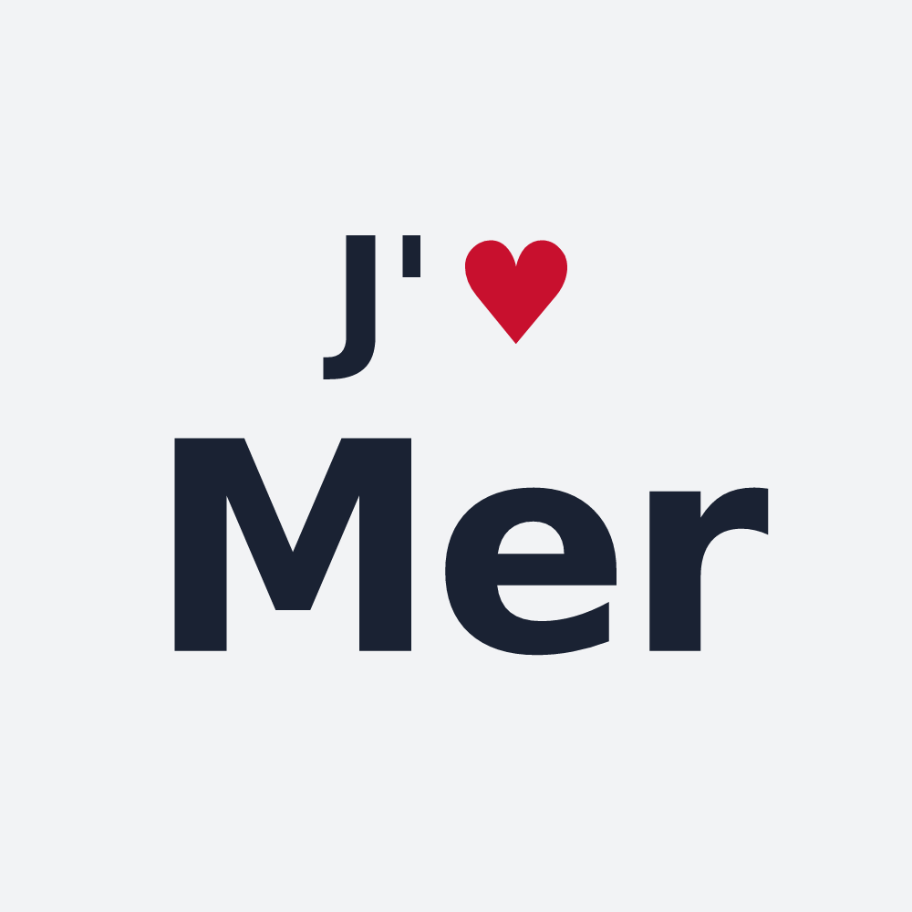 Poster personnalisé Mer — design J'aime Mer