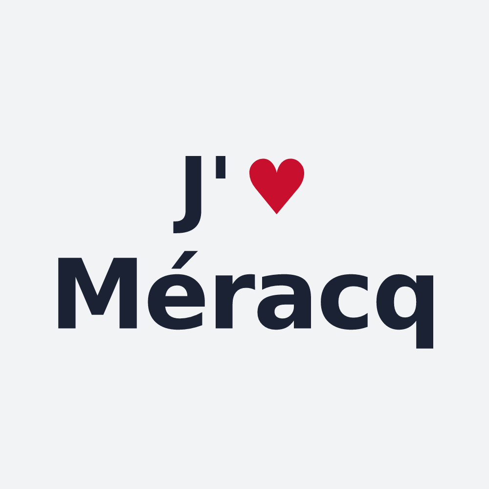 Poster personnalisé Méracq — design J'aime Méracq