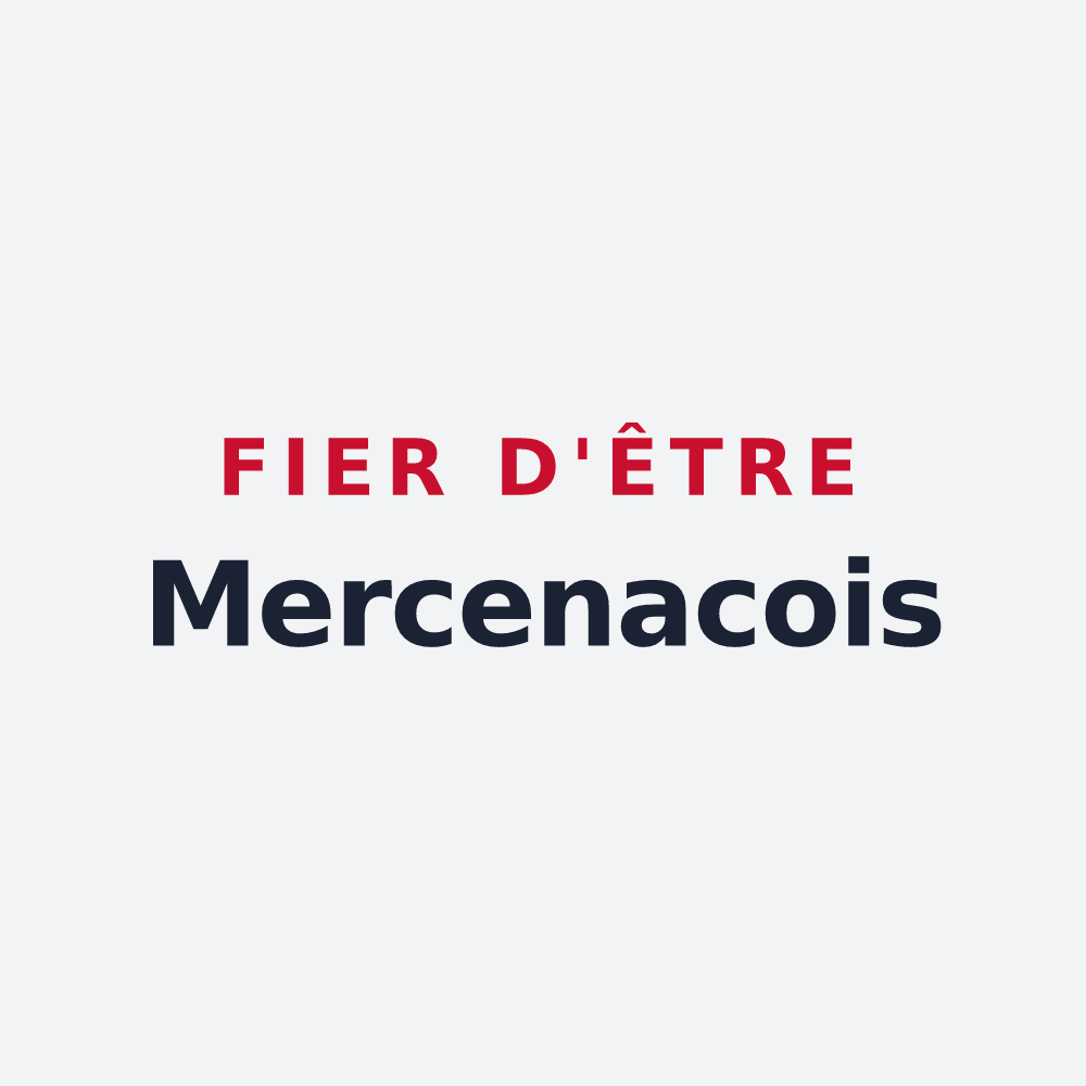 Poster « Fier d'être Mercenacois » — design pour Mercenac