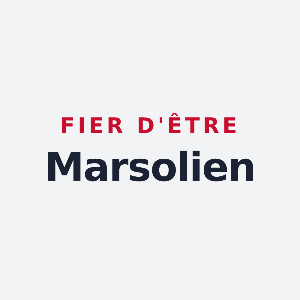 Poster « Fier d'être Marsolien » — design pour Merceuil