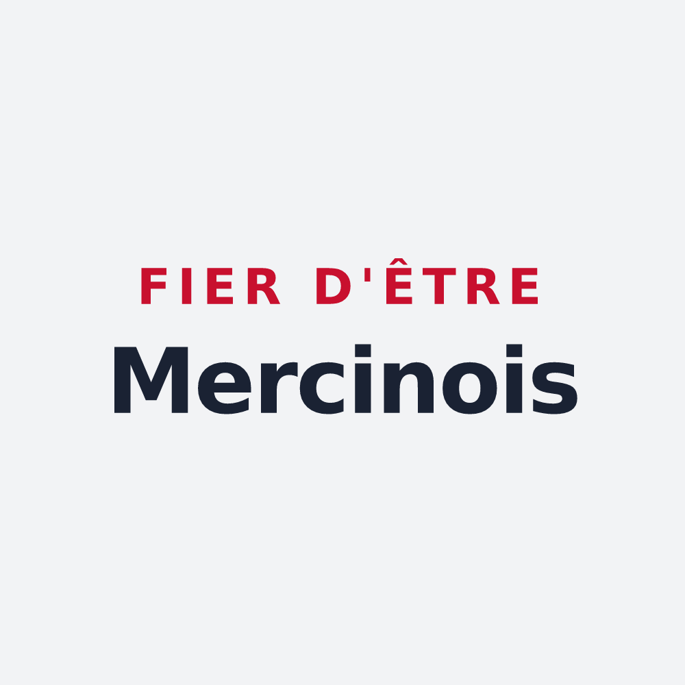 Poster « Fier d'être Mercinois » — design pour Mercin-et-Vaux