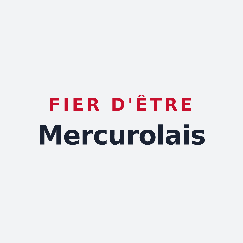 Poster « Fier d'être Mercurolais » — design pour Mercurol-Veaunes