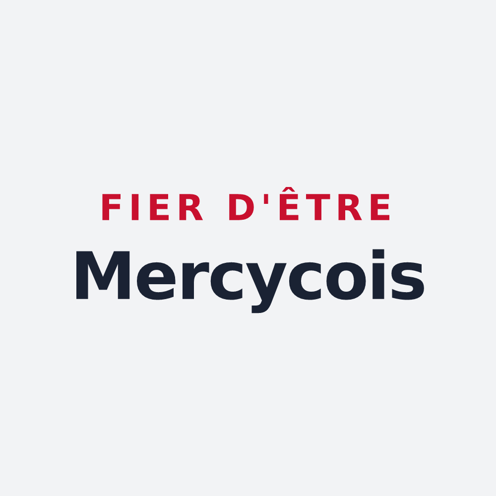 Poster « Fier d'être Mercycois » — design pour Mercy
