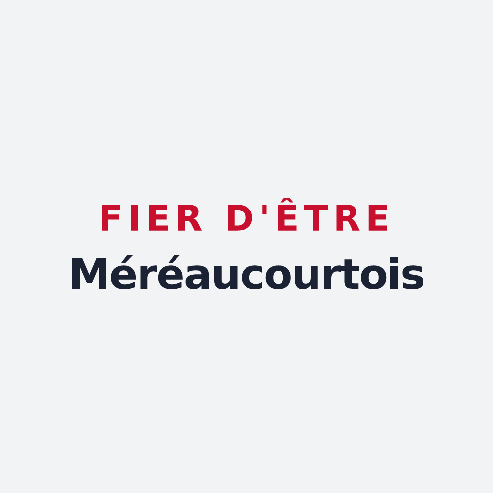 Poster « Fier d'être Méréaucourtois » — design pour Méréaucourt