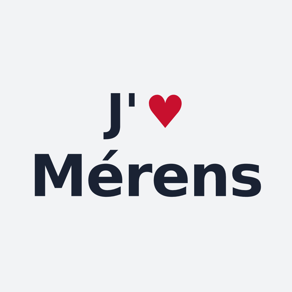 Poster personnalisé Mérens — design J'aime Mérens