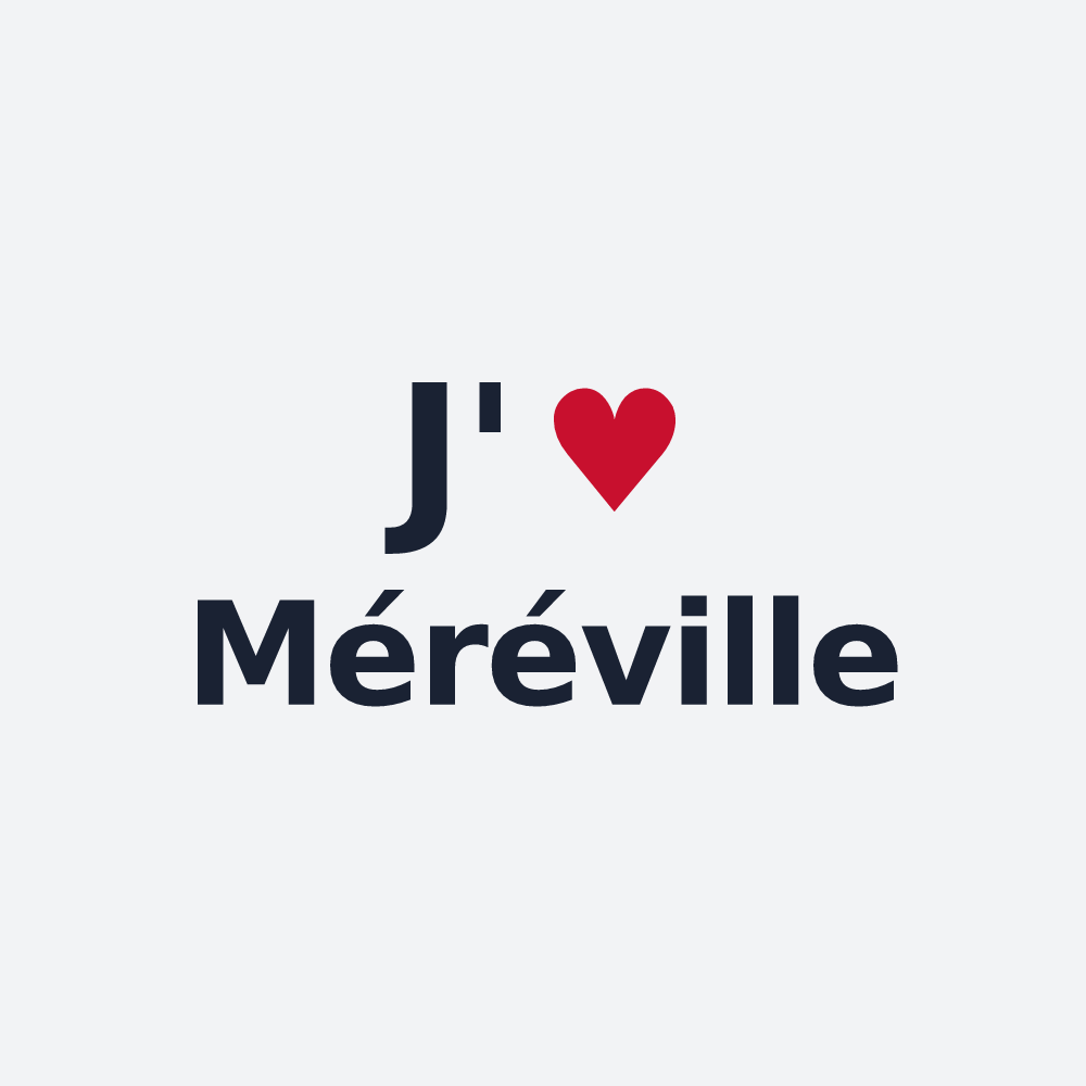 Poster personnalisé Méréville — design J'aime Méréville