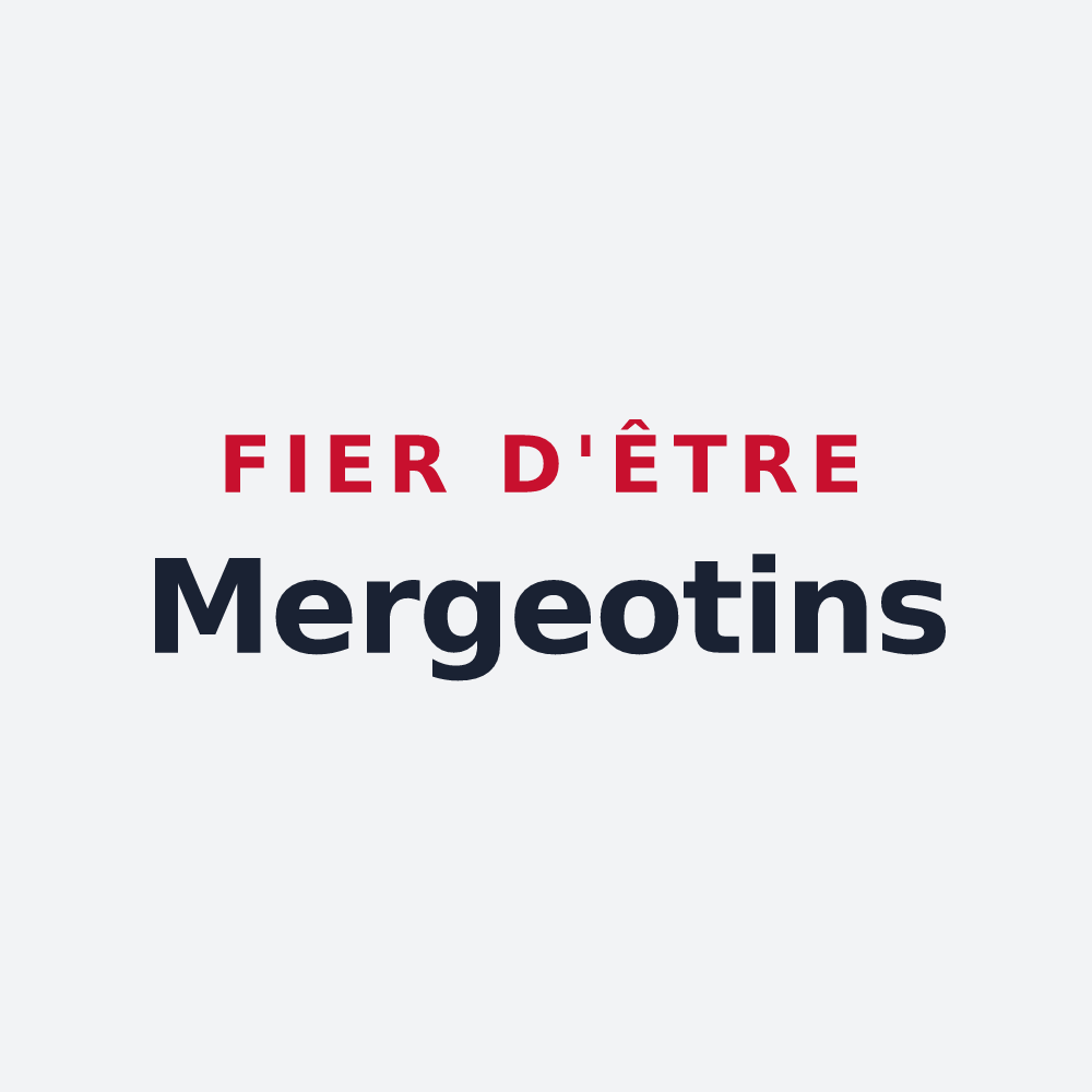 Poster « Fier d'être Mergeotins » — design pour Mergey