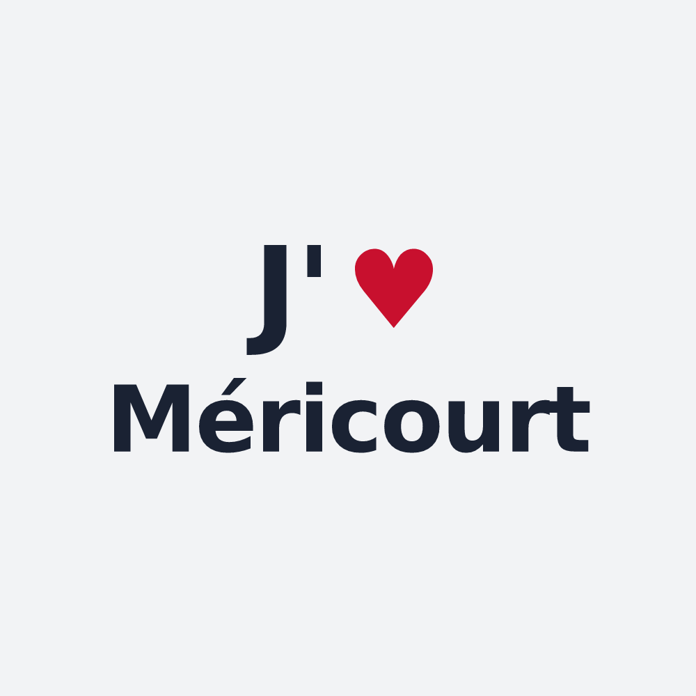 Poster personnalisé Méricourt — design J'aime Méricourt