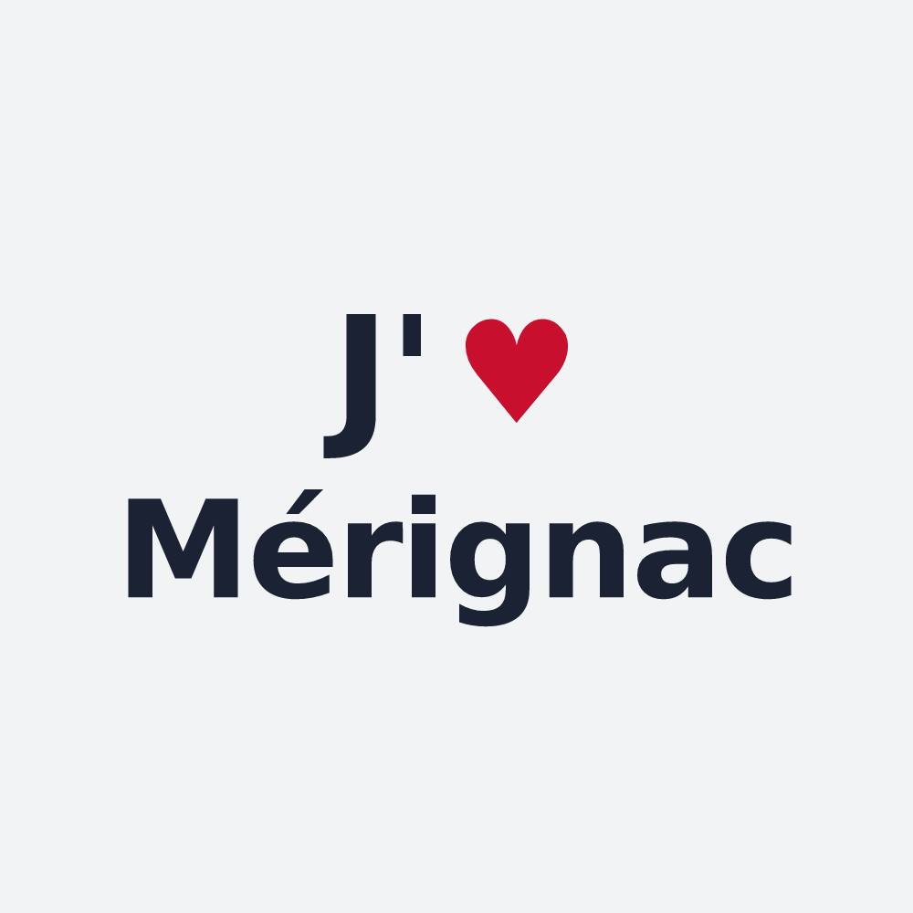 Poster personnalisé Mérignac — design J'aime Mérignac