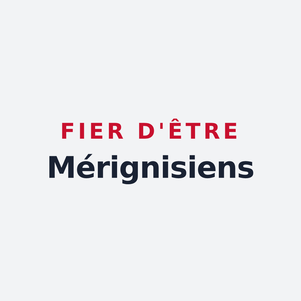 Poster « Fier d'être Mérignisiens » — design pour Mérignies