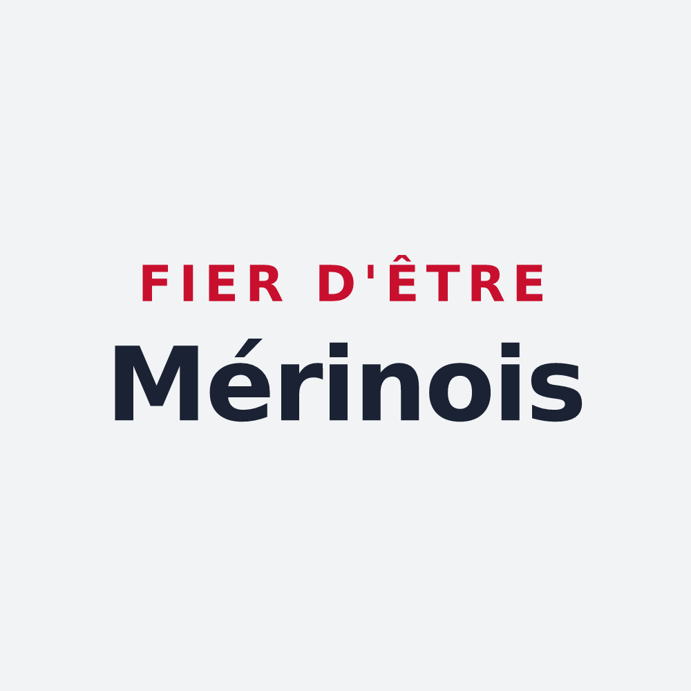 Poster « Fier d'être Mérinois » — design pour Mérigny