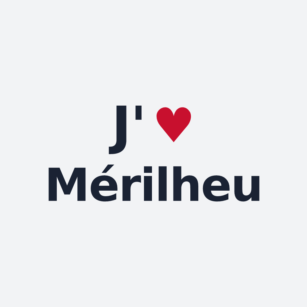 Poster personnalisé Mérilheu — design J'aime Mérilheu