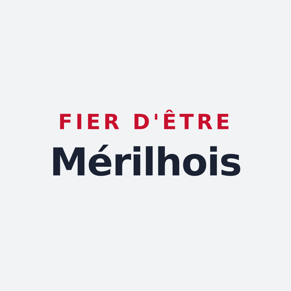 Poster « Fier d'être Mérilhois » — design pour Mérilheu