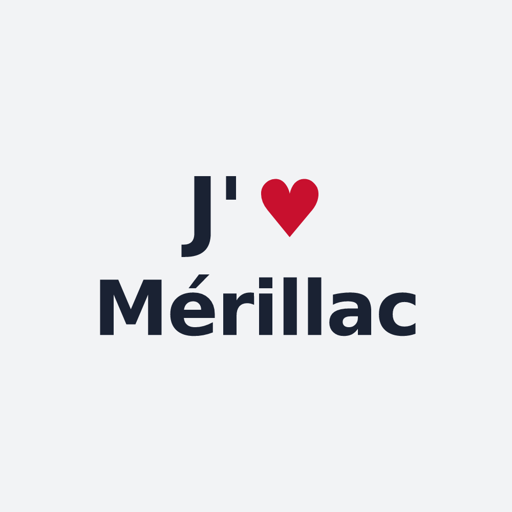 Poster personnalisé Mérillac — design J'aime Mérillac