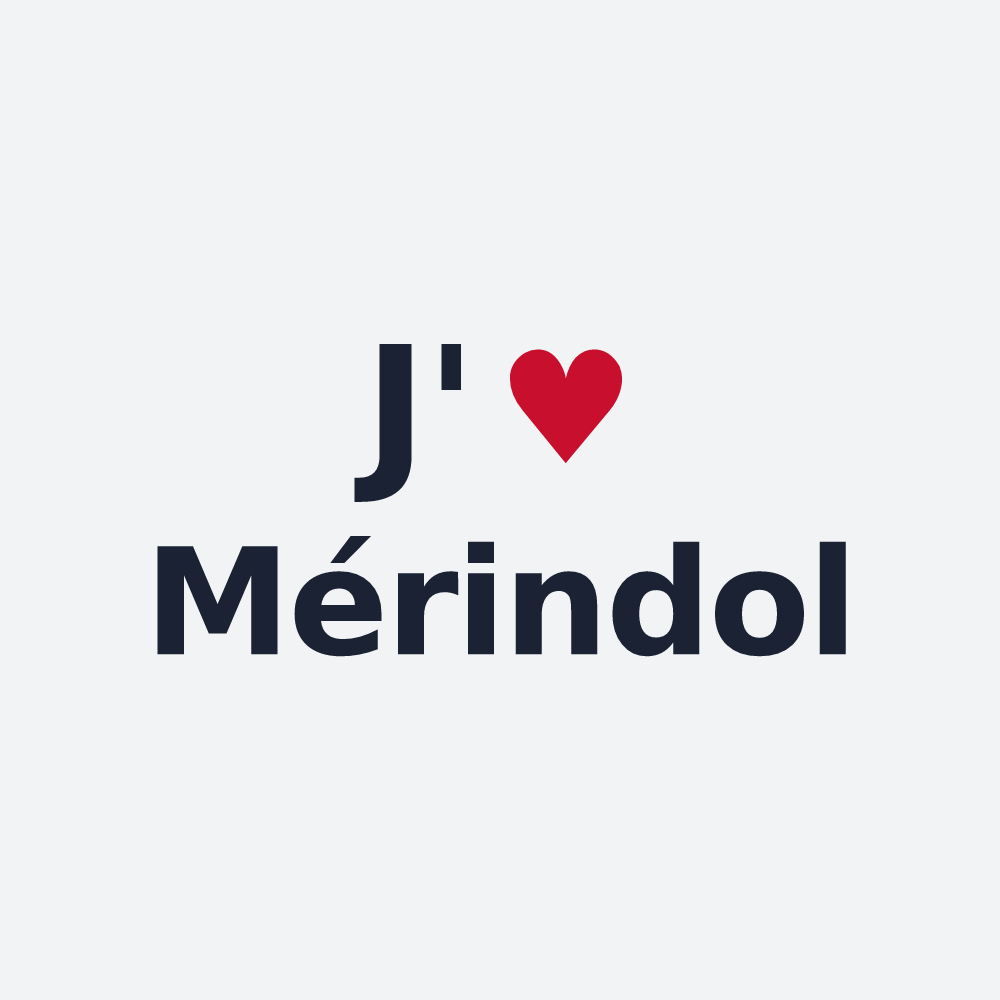 Poster personnalisé Mérindol — design J'aime Mérindol
