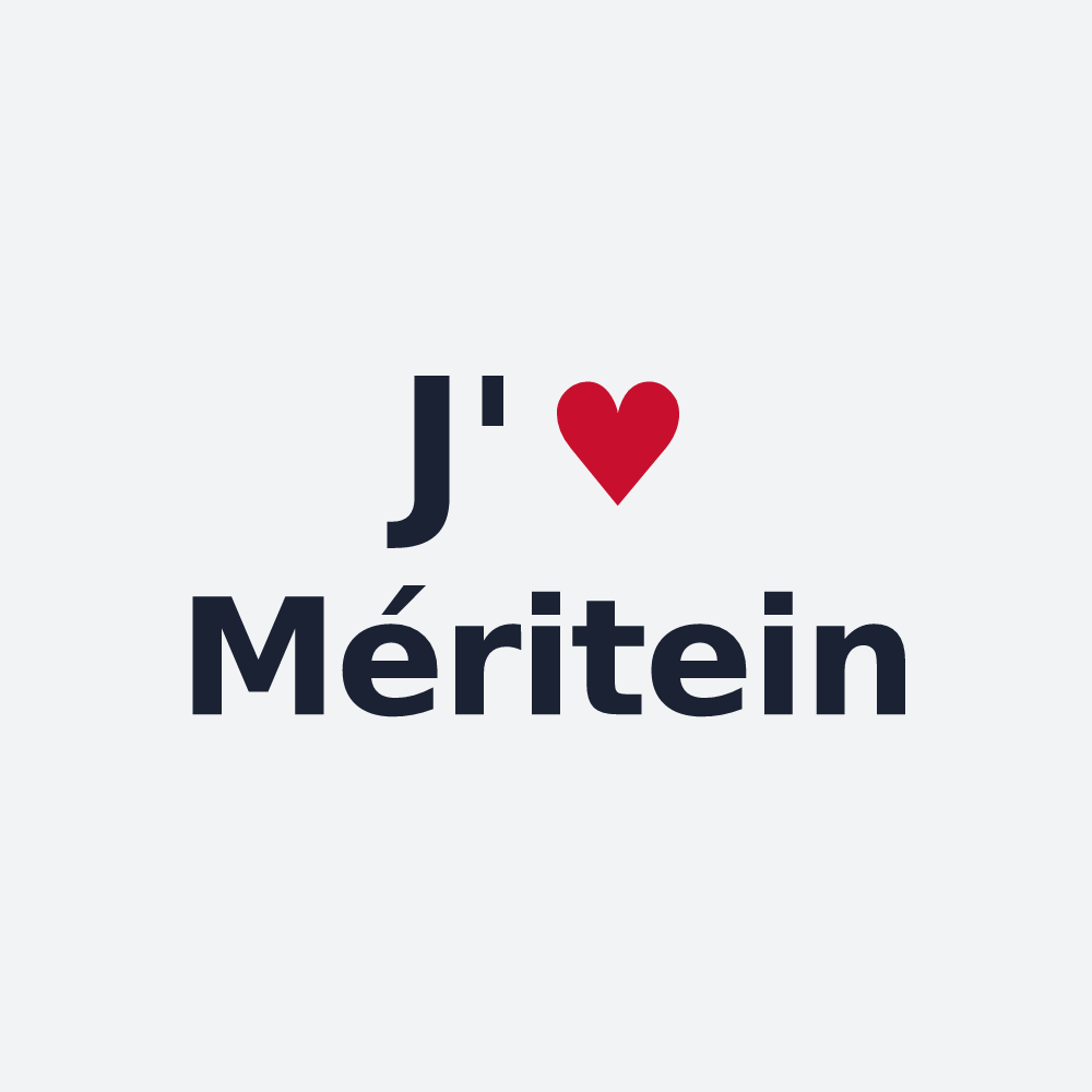 Poster personnalisé Méritein — design J'aime Méritein