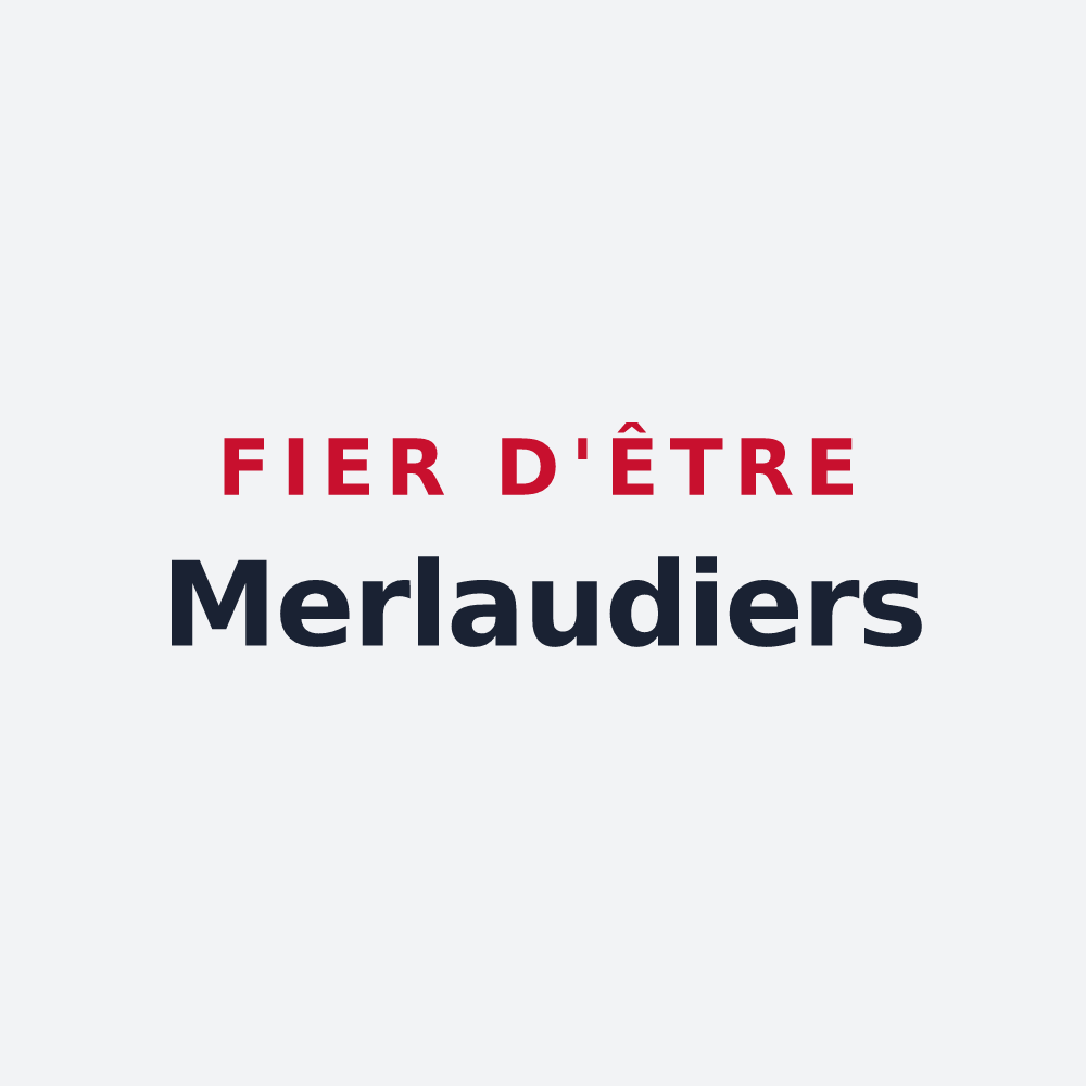 Poster « Fier d'être Merlaudiers » — design pour Merlaut