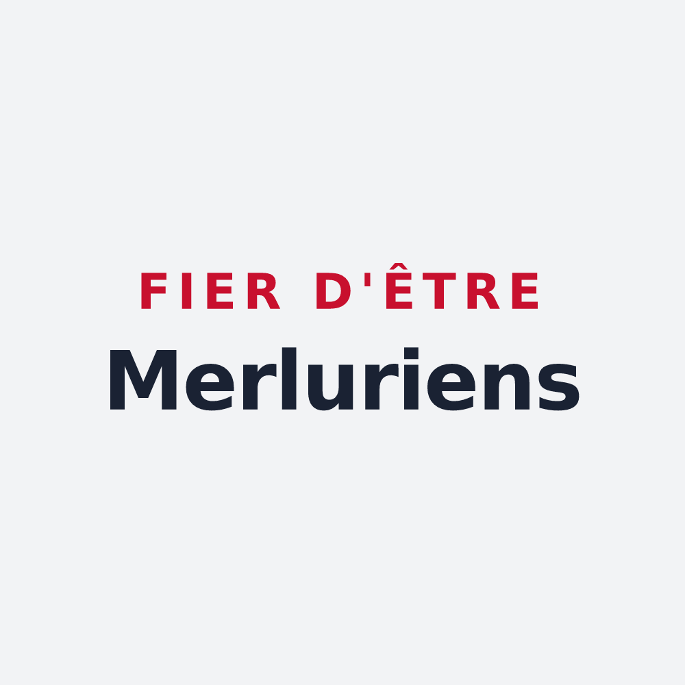 Poster « Fier d'être Merluriens » — design pour Merlerault-le-Pin