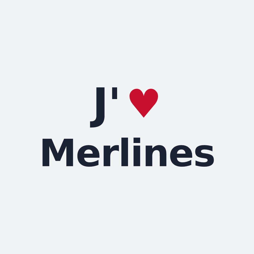 Poster personnalisé Merlines — design J'aime Merlines