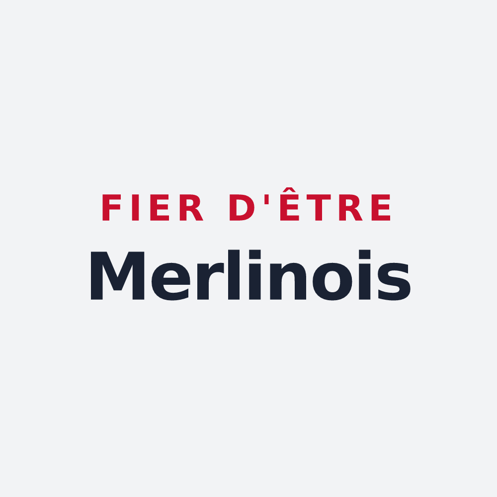 Poster « Fier d'être Merlinois » — design pour Merlines