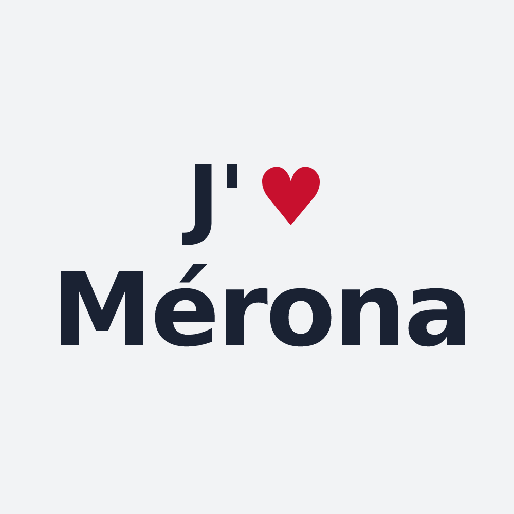 Poster personnalisé Mérona — design J'aime Mérona