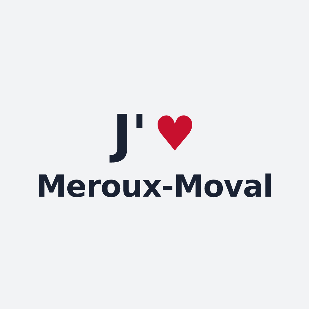 Poster personnalisé Meroux-Moval — design J'aime Meroux-Moval