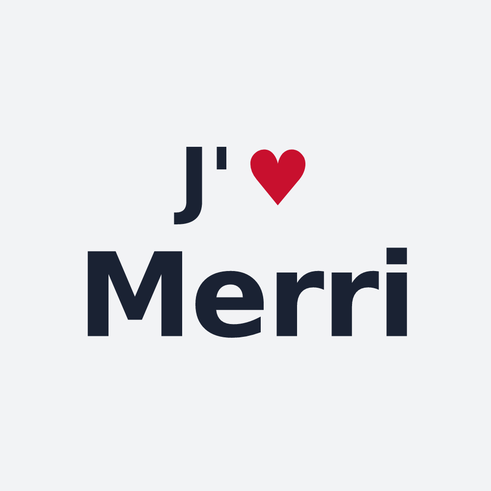 Poster personnalisé Merri — design J'aime Merri