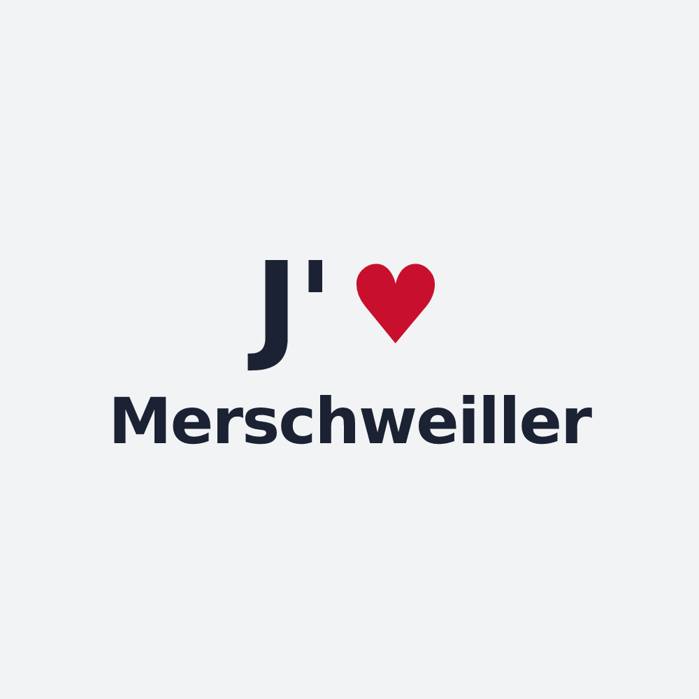 Poster personnalisé Merschweiller — design J'aime Merschweiller