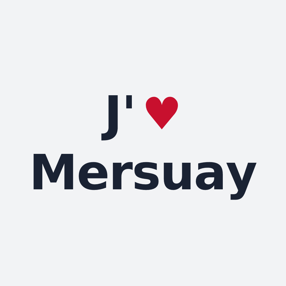 Poster personnalisé Mersuay — design J'aime Mersuay