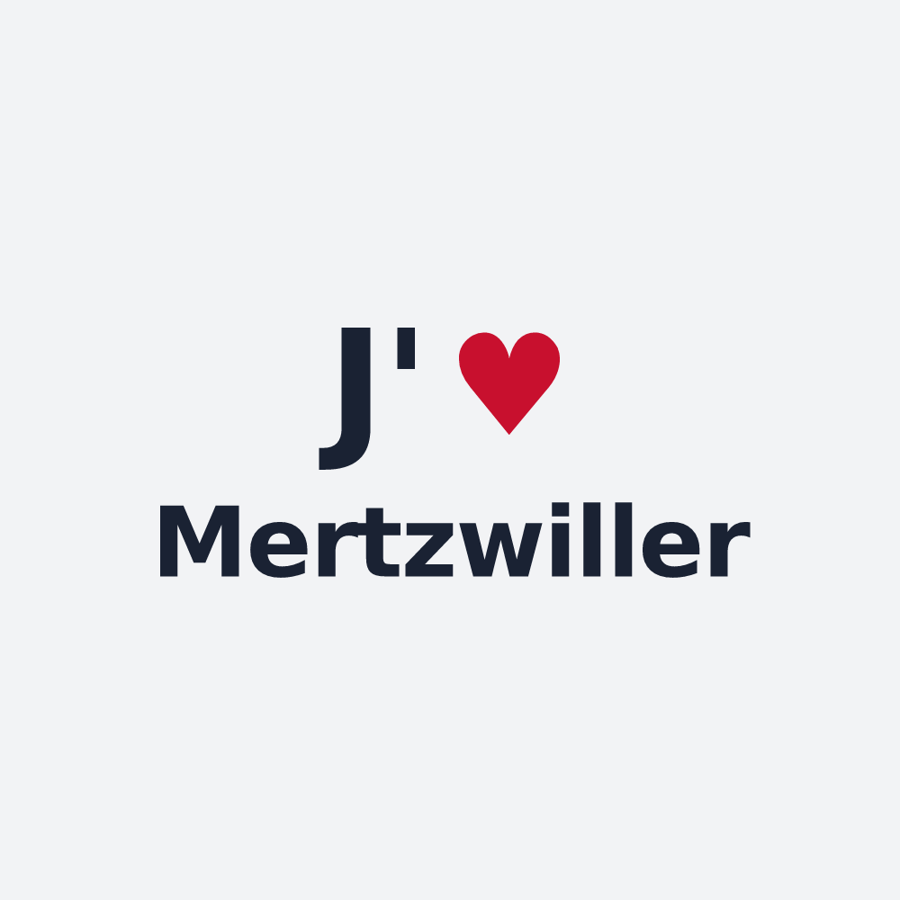 Poster personnalisé Mertzwiller — design J'aime Mertzwiller